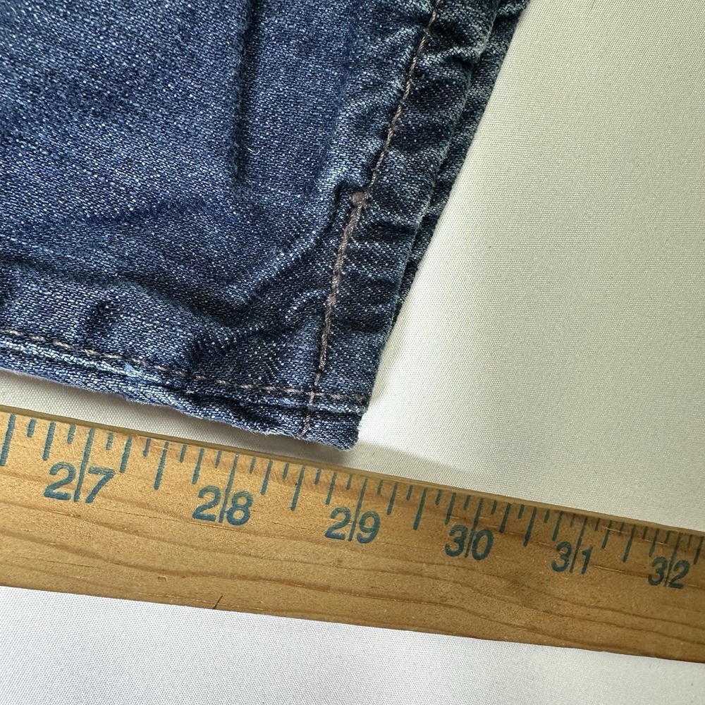 Levi's 513 Slim Straight Jeans Men's 36x32 Dark Wash Denim 29 Length - Picture 5 of 11